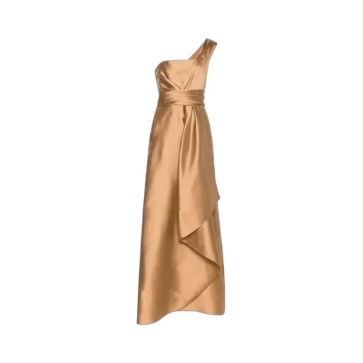 Mikado One-Shoulder Midi Dress
