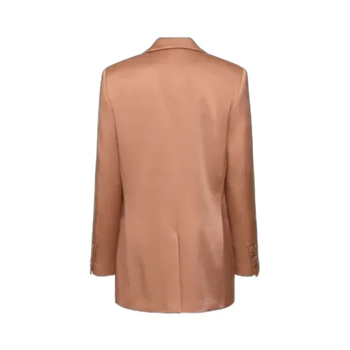 Single-Breasted Satin Tailored Blazer