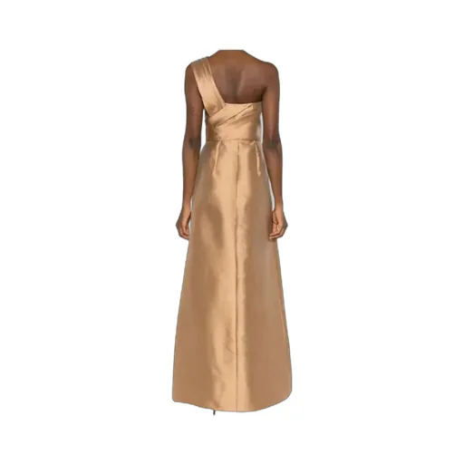 Mikado One-Shoulder Midi Dress