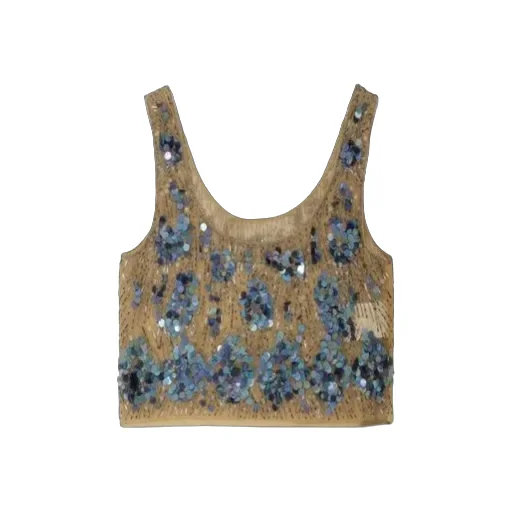 Embellished Cropped Top