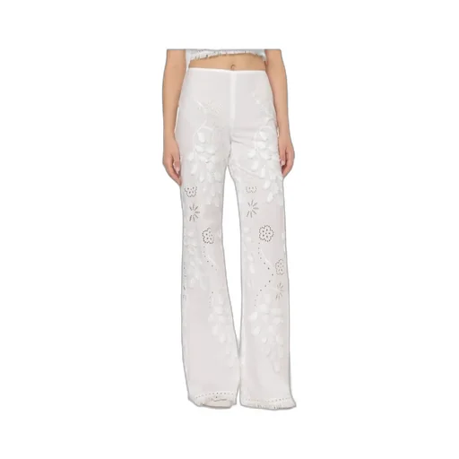 Floral Embroidered Pants