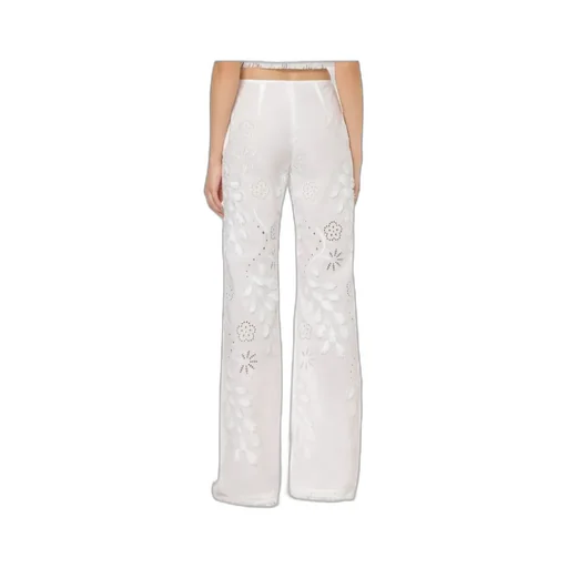 Floral Embroidered Pants