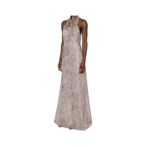Guipure-Lace Sleeveless Maxi Dress