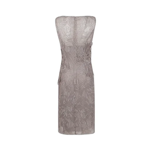 Foliage Macramé Lace Midi Dress