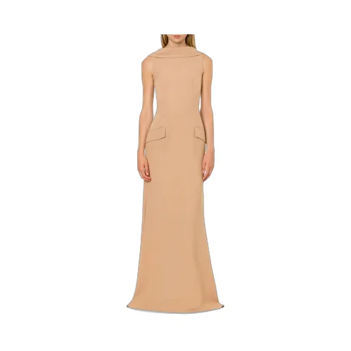 Low-Back Sleeveless Maxi Dress