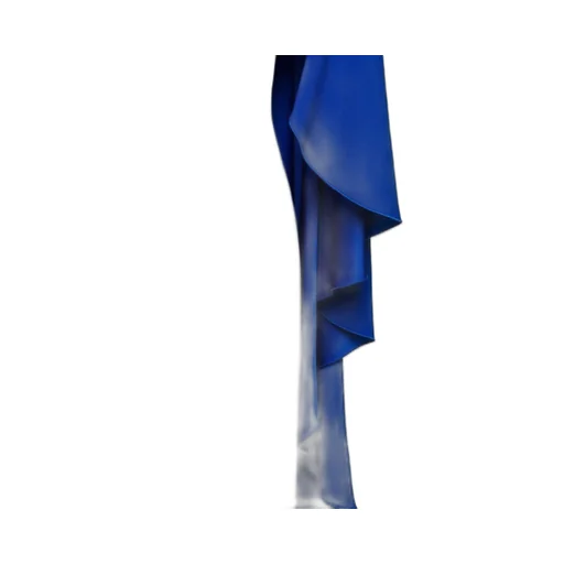 Ruffle-Detailed Cape Design Dress