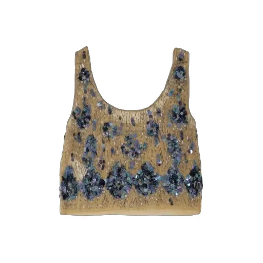 Embellished Cropped Top