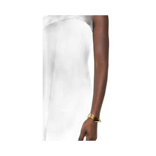 Strapless Crepe Maxi Dress