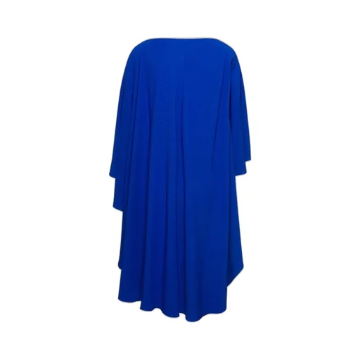 Ruffle-Detailed Cape Design Dress
