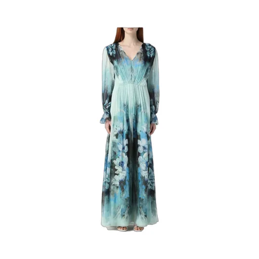 Floral Printed Pleated Midi Dress