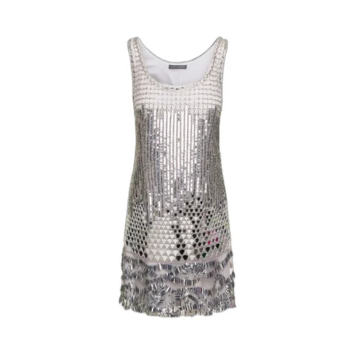 Sequinned Sleeveless Mini Dress