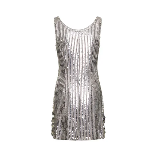 Sequinned Sleeveless Mini Dress