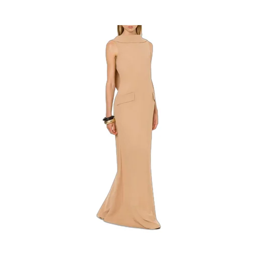Low-Back Sleeveless Maxi Dress