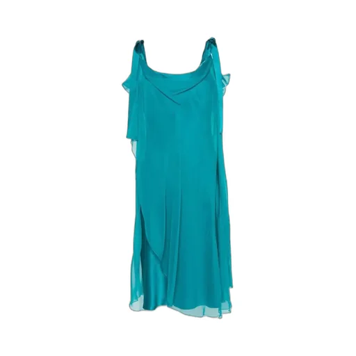 Semi-Sheer Asymmetric Designed Dress