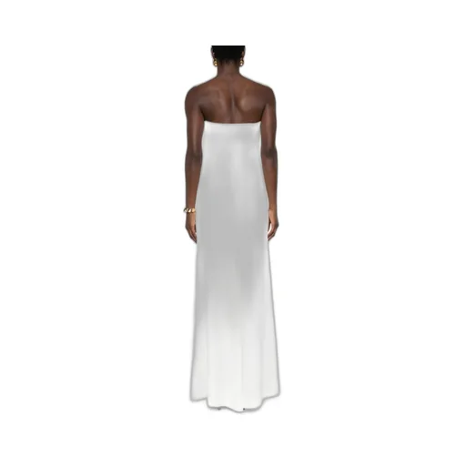 Strapless Crepe Maxi Dress