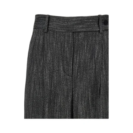 Pleat Wide-Leg Trousers