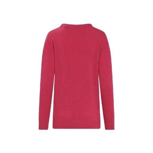 Graphic Intarsia Crewneck Sweater