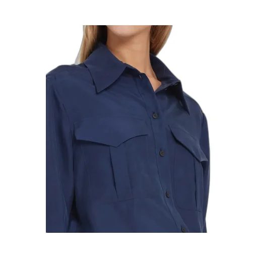 High-Low Hem Poplin Shirt
