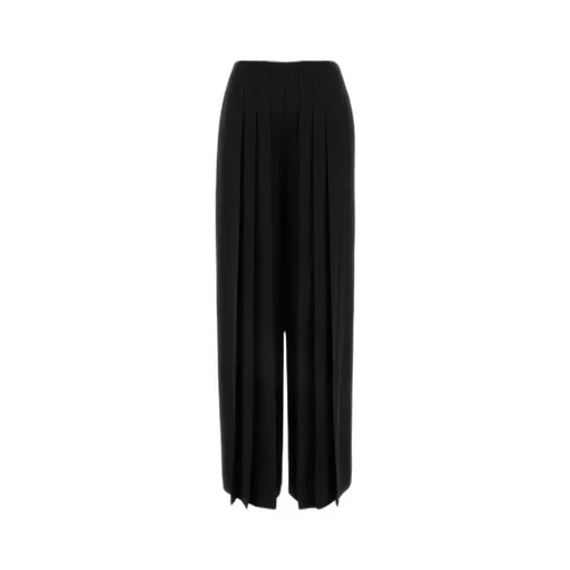 Pleated Wide-Leg Trousers