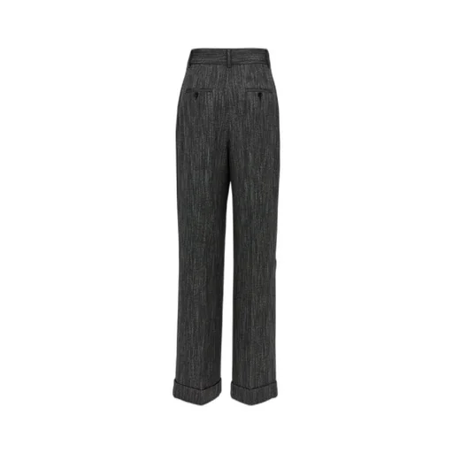Pleat Wide-Leg Trousers