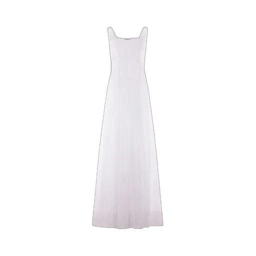 Draped-Detail Cotton Dress