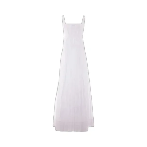 Draped-Detail Cotton Dress