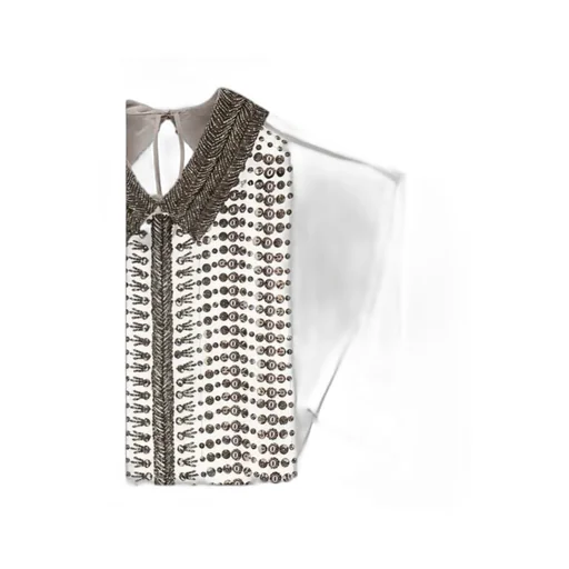 Beaded Chiffon Top