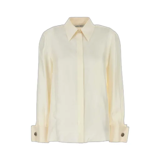 Buttoned Straight Hem Shirt