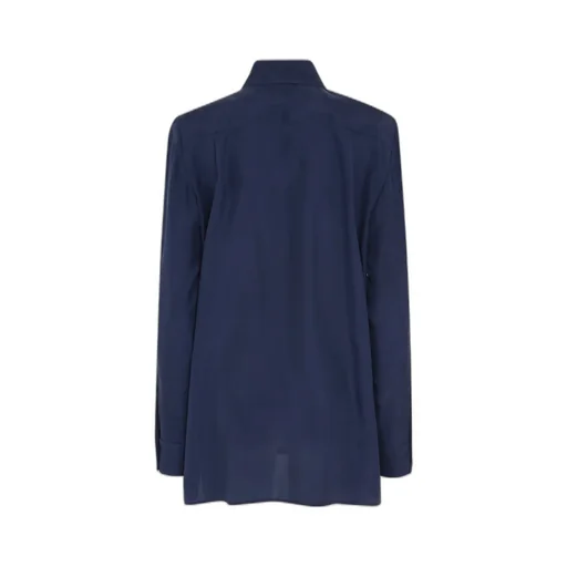 High-Low Hem Poplin Shirt