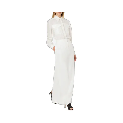 High-Low Hem Poplin Shirt