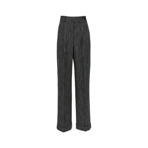 Pleat Wide-Leg Trousers
