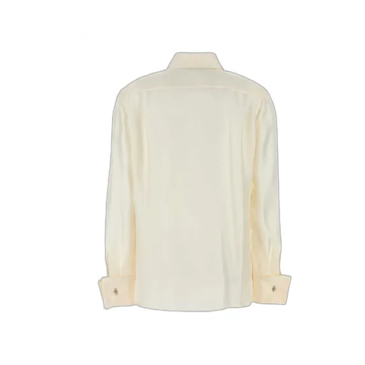Buttoned Straight Hem Shirt