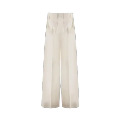 Wide-Leg Tailored Trousers