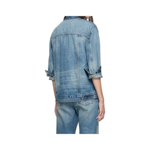 Single-Breasted Denim Coat