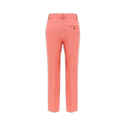 Pleated Straight-Leg Pants