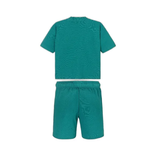 Ottoman Logo Embroidered Shorts And T-Shirt Set
