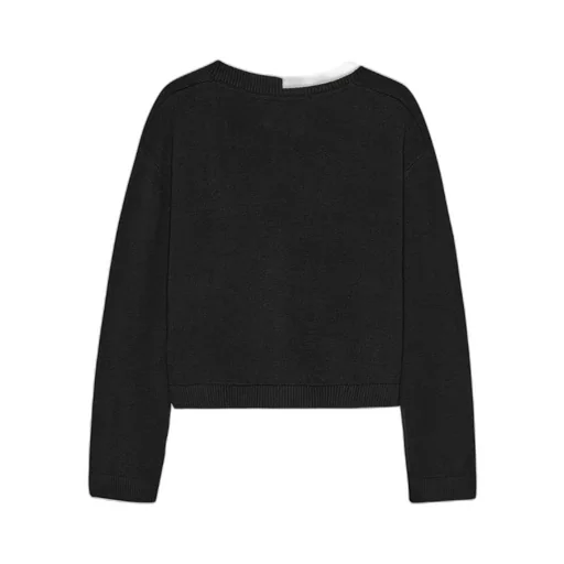Logo-Embroidered Contrasting-Trim Cardigan