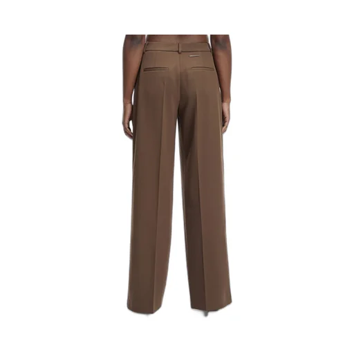 Wool Wide-Leg Casual Pants