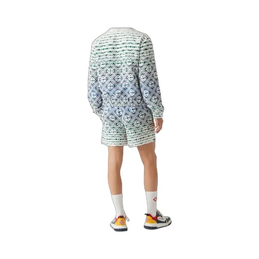 Monogram Gradient Elastic Waist Towelling Shorts