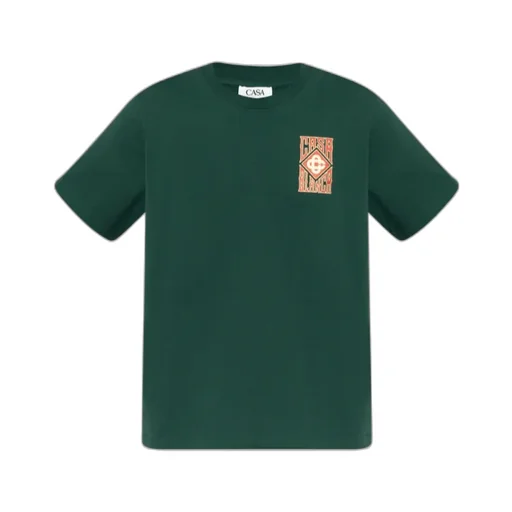 Gothic Logo Printed Short Sleeved T-Shirt