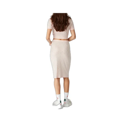 Crystal Letter Knitted Wool Polo Shirt