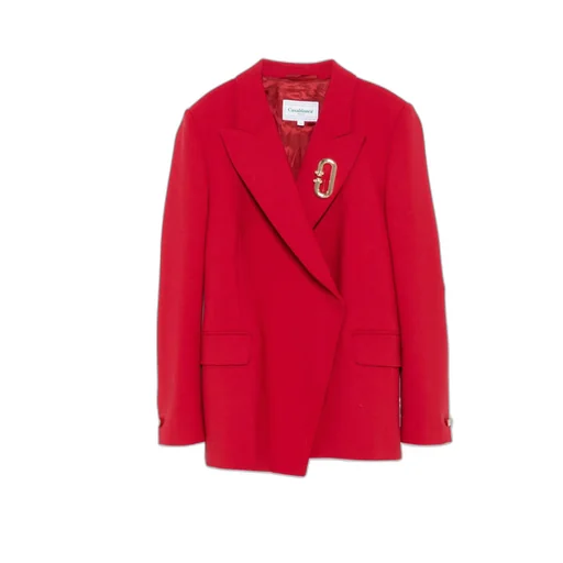 Asymmetric Double-Breasted Blazer