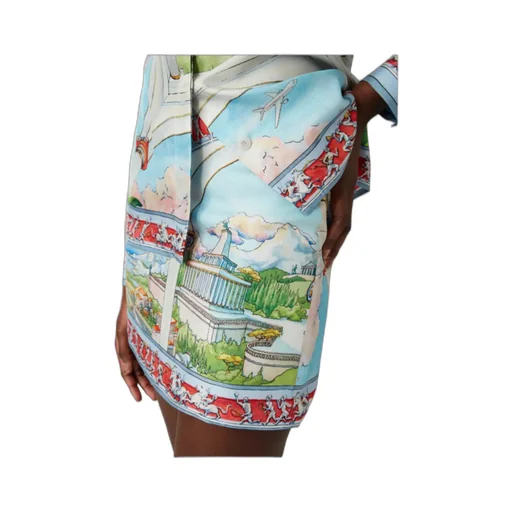 Le Passage Satin Mini Skirt