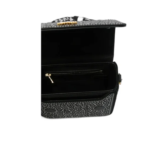Rhinestone-Embellished Mini Bag