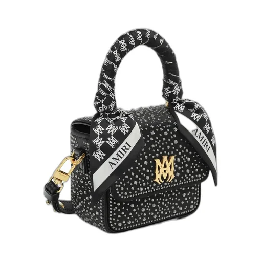 Rhinestone-Embellished Mini Bag