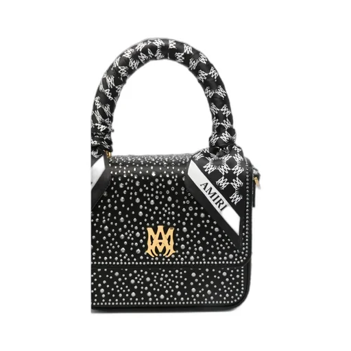 Rhinestone-Embellished Mini Bag