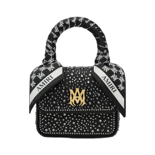 Rhinestone-Embellished Mini Bag