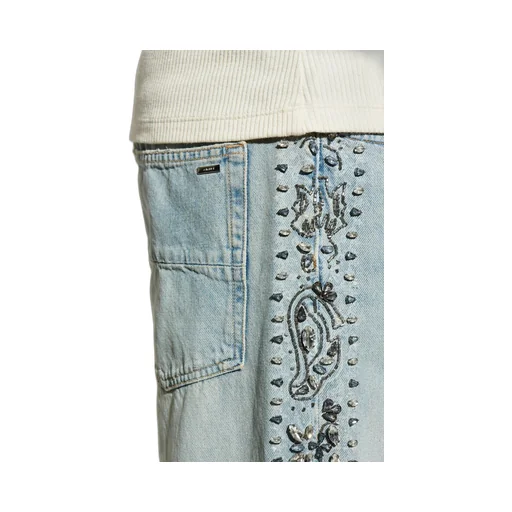 Crystal-Embellished Jeans