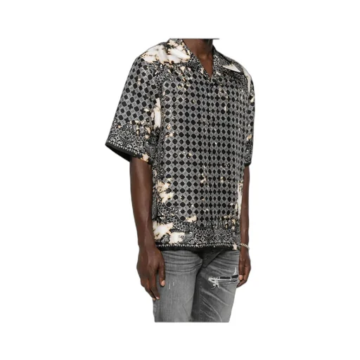 Silk Bandana-Print Shirt
