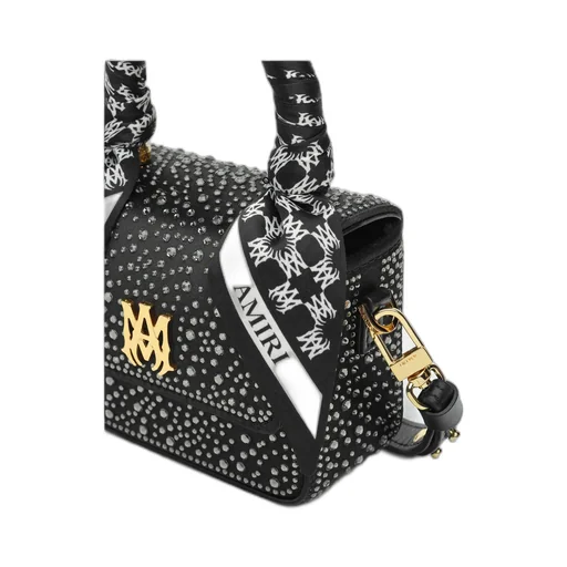 Rhinestone-Embellished Mini Bag